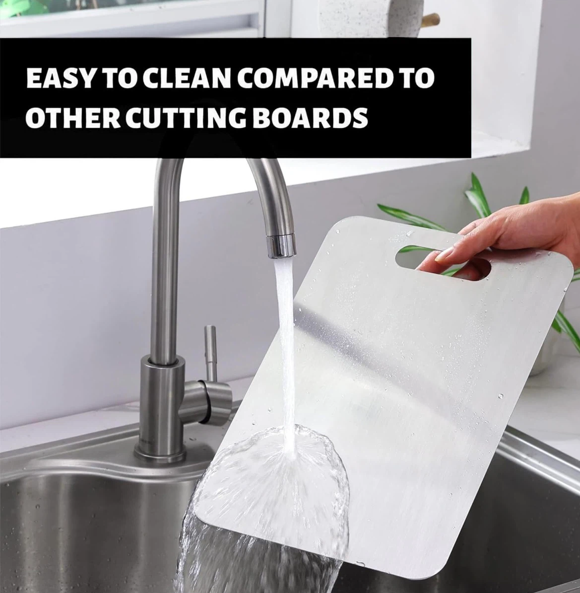 Tolyoler XL Titanium Cutting Board for Kitchen,2026 New Upgrade - photo 2