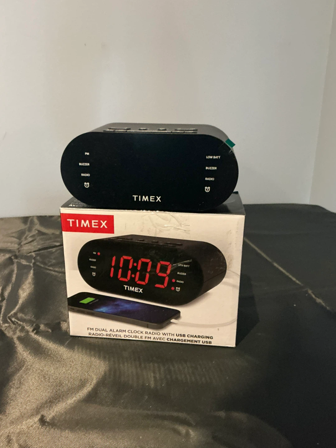 Timex FM Dual Alarm Clock Radio with USB Charging