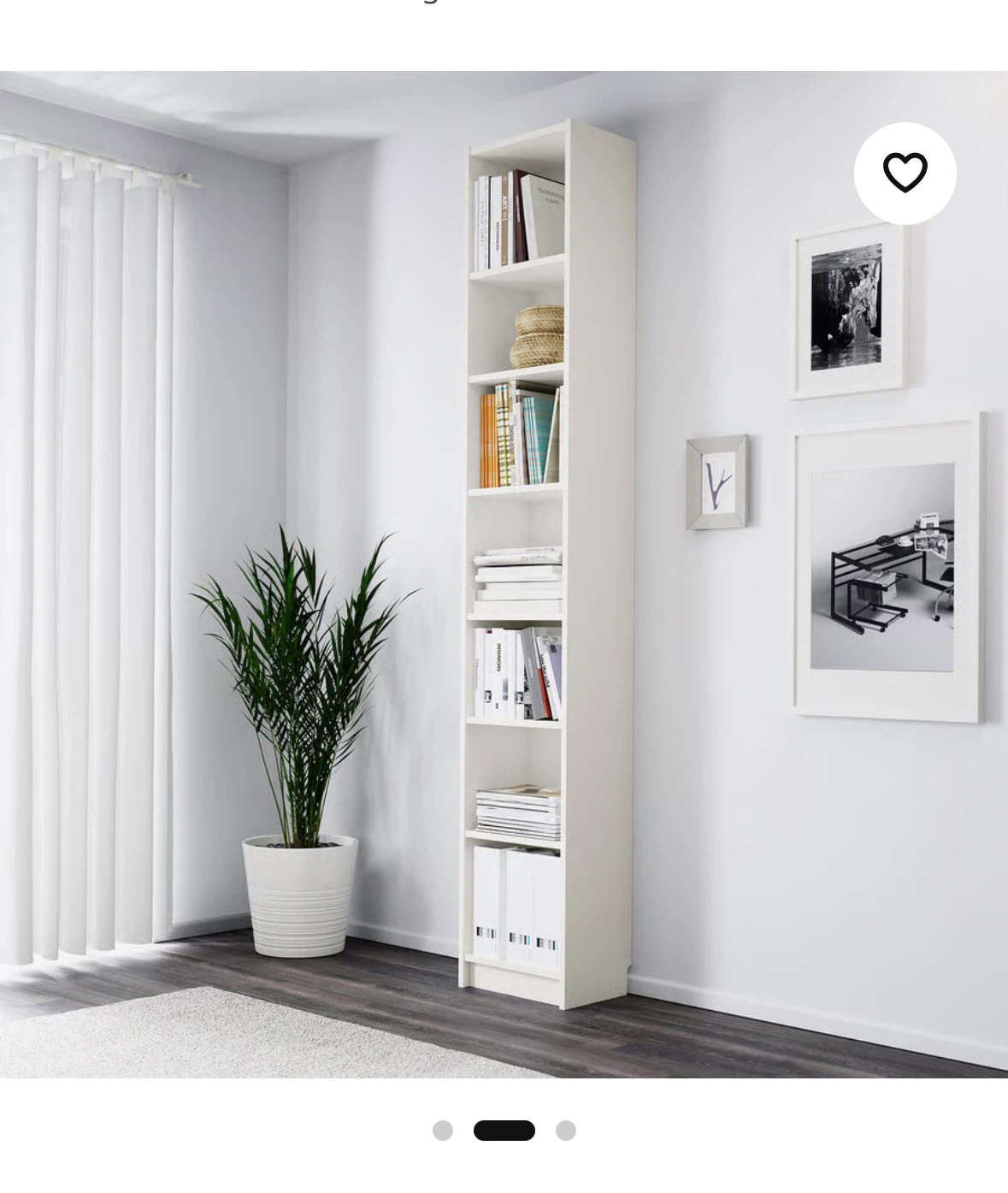 White IKEA Billy Bookcase - photo 2