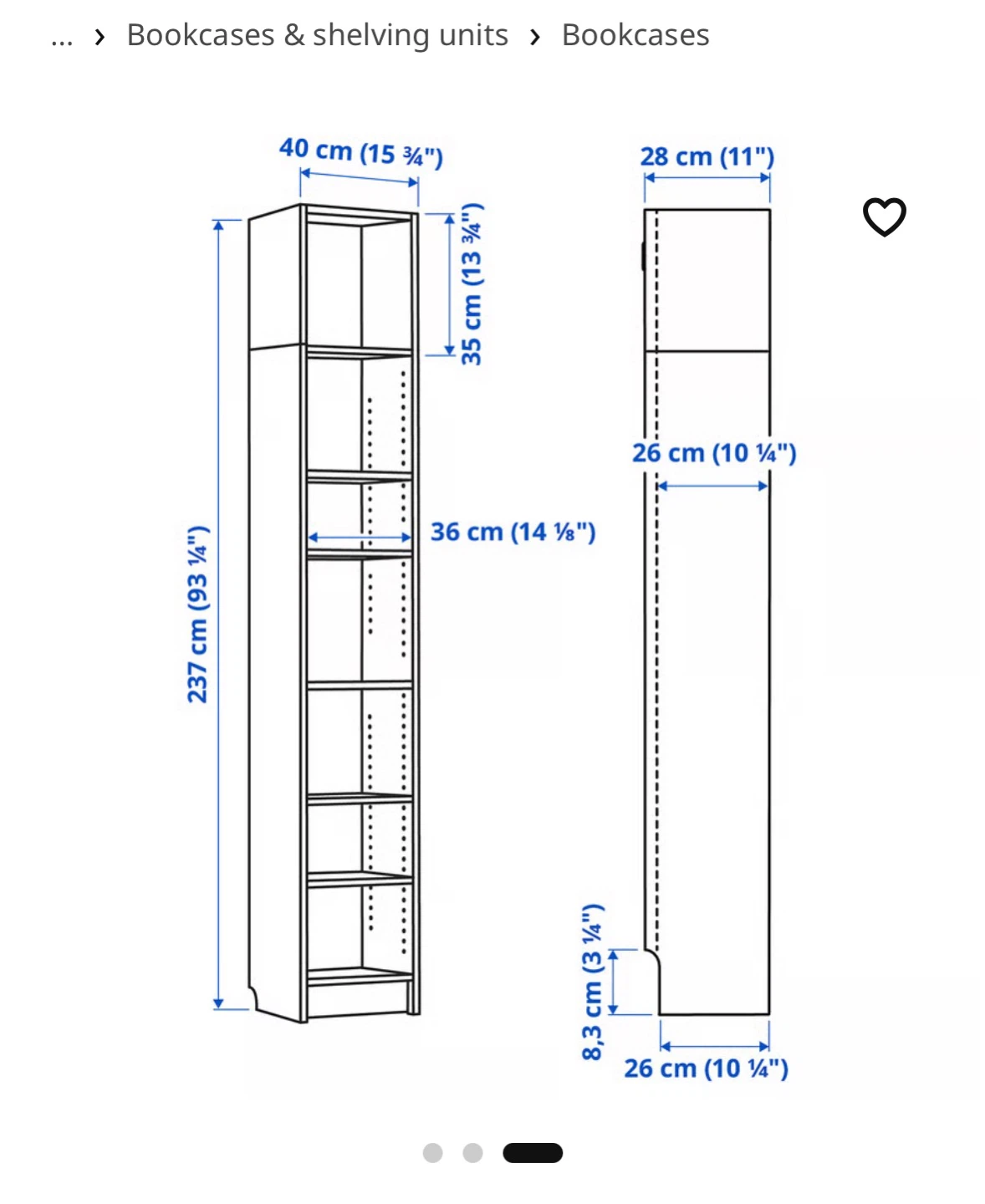 White IKEA Billy Bookcase - photo 3