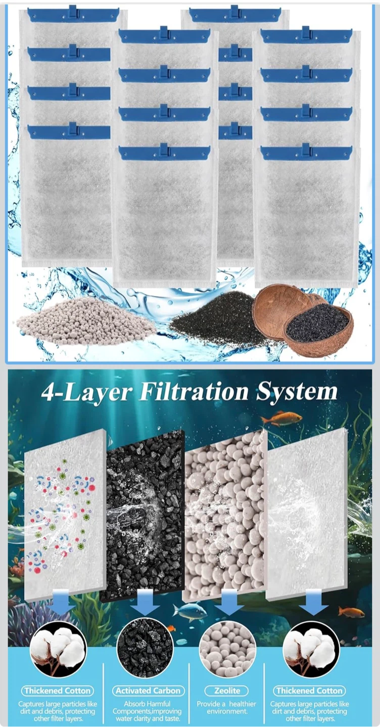 Aquarium Filter Cartridges (16 Pack) - photo 3