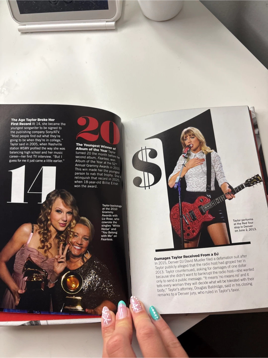 Taylor Swift autobiography all albums are shown in book - photo 4