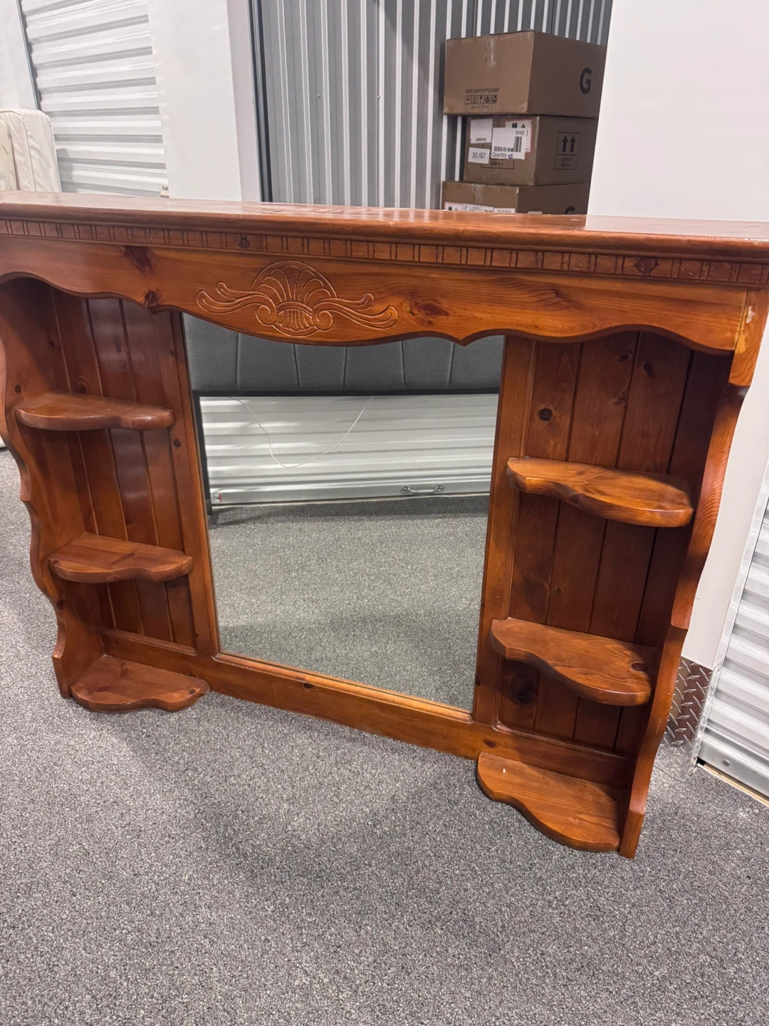 Wooden Dresser with Mirror - photo 2