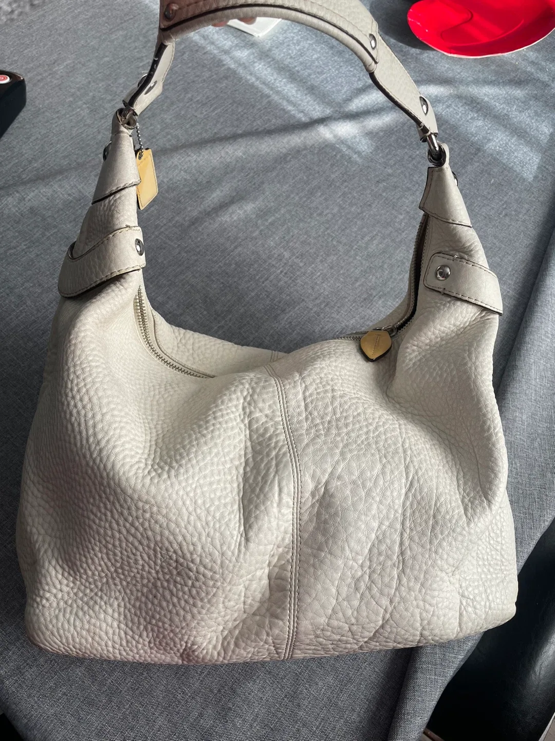 Coach Leather Hobo Handbag