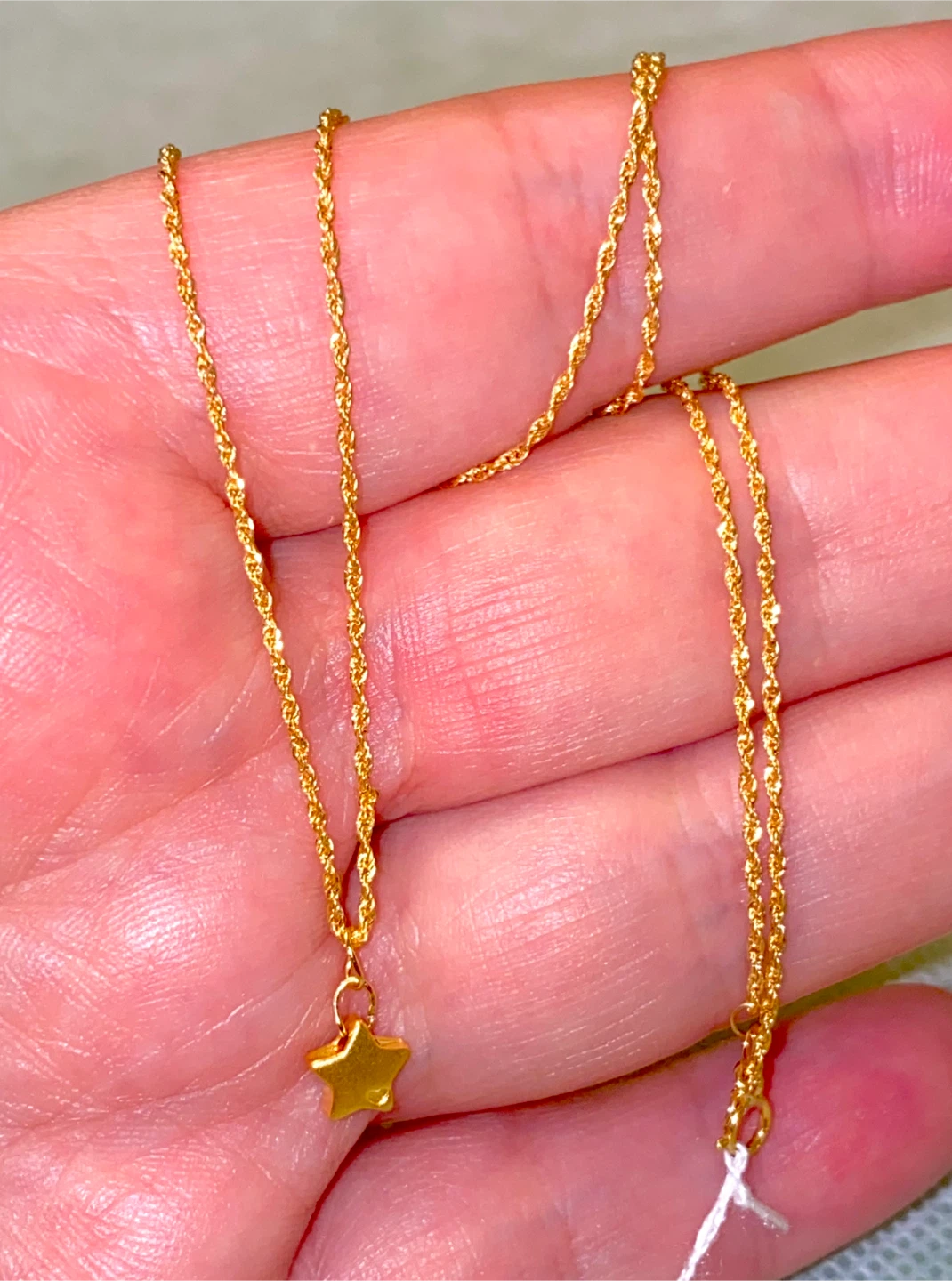 18K/24K Gold Star Necklace