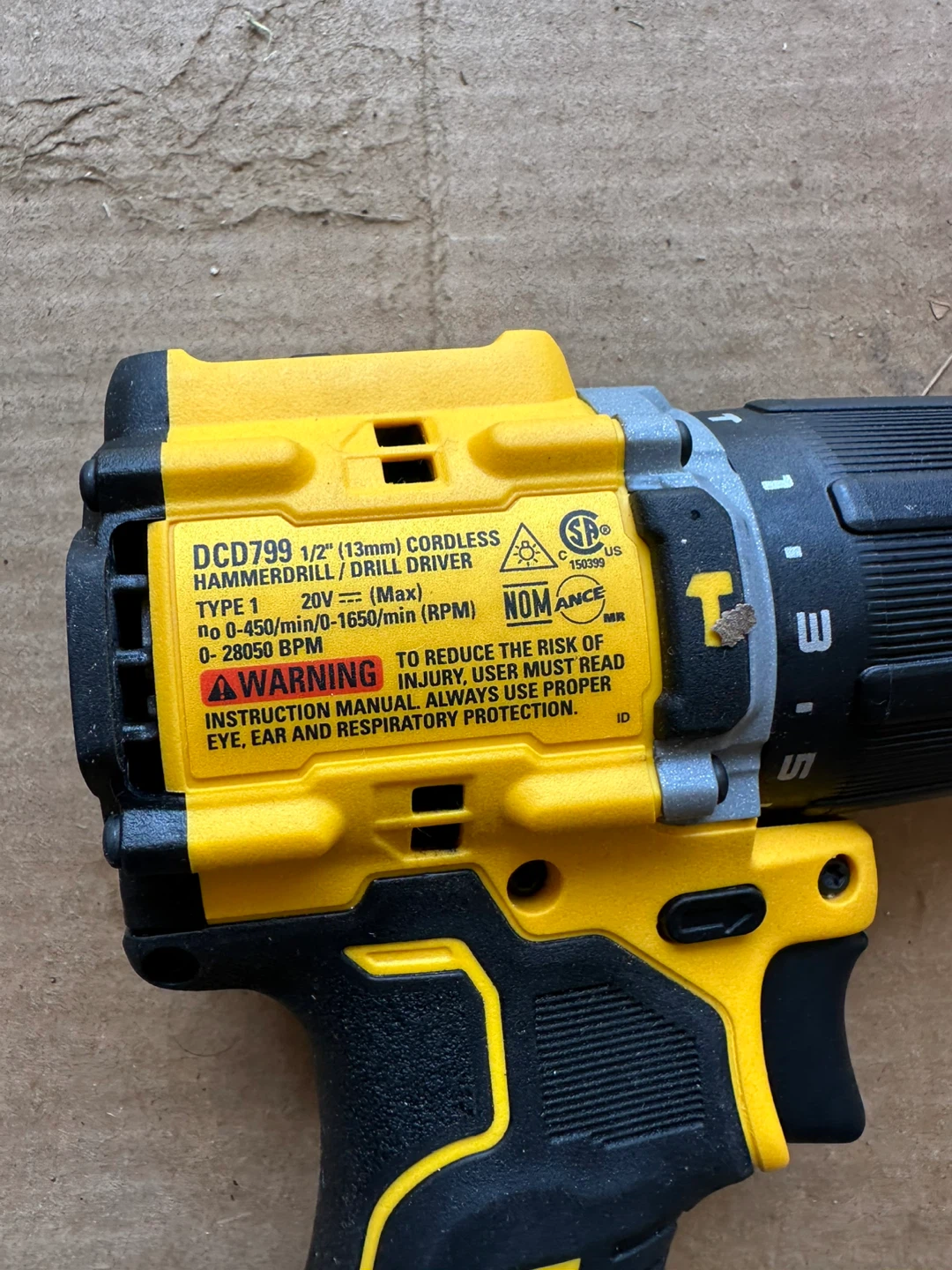 DEWALT DCD799 20V MAX XR Brushless Cordless Hammer Drill/Driver - photo 2