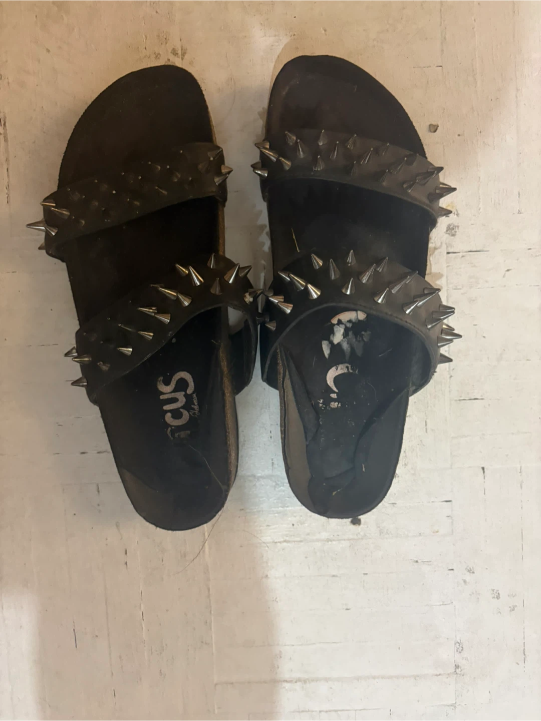 Circus NY Black Studded Slide Sandals