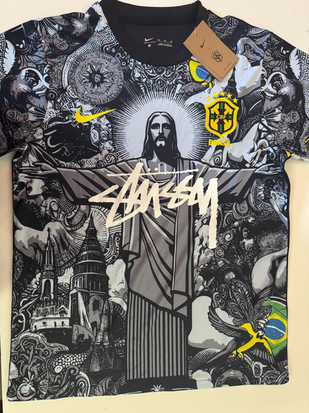 Nike Stussy Brazil Christ the Redeemer T-Shirt