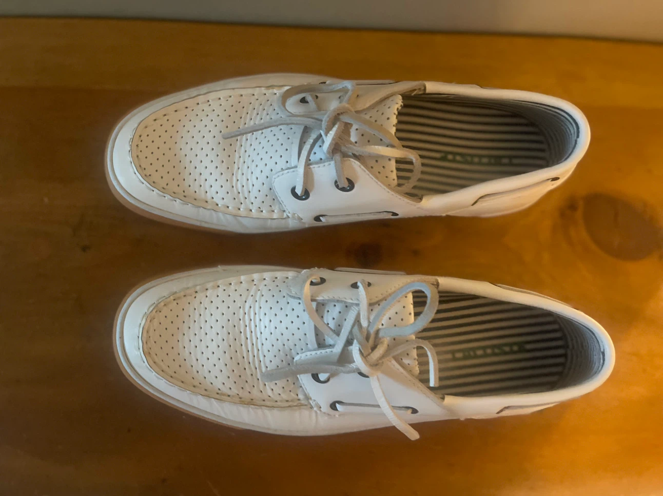 Lacoste White Perforated Boat Shoes - photo 3