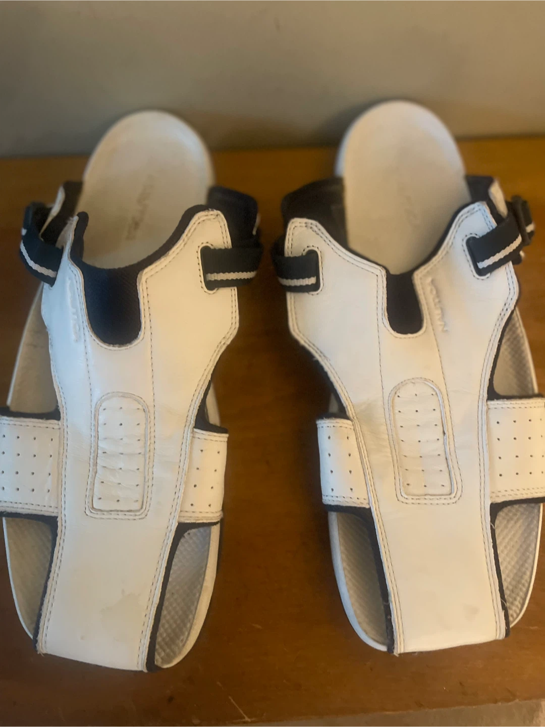 Nautica White and Navy Sport Sandals