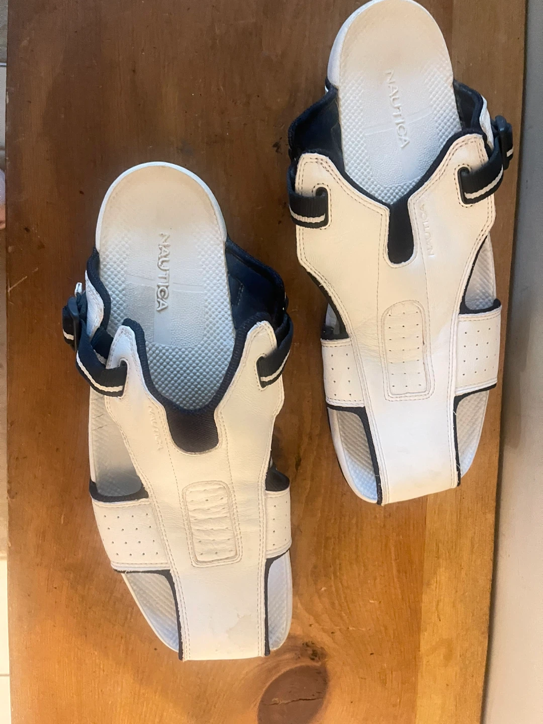 Nautica White and Navy Sport Sandals - photo 3