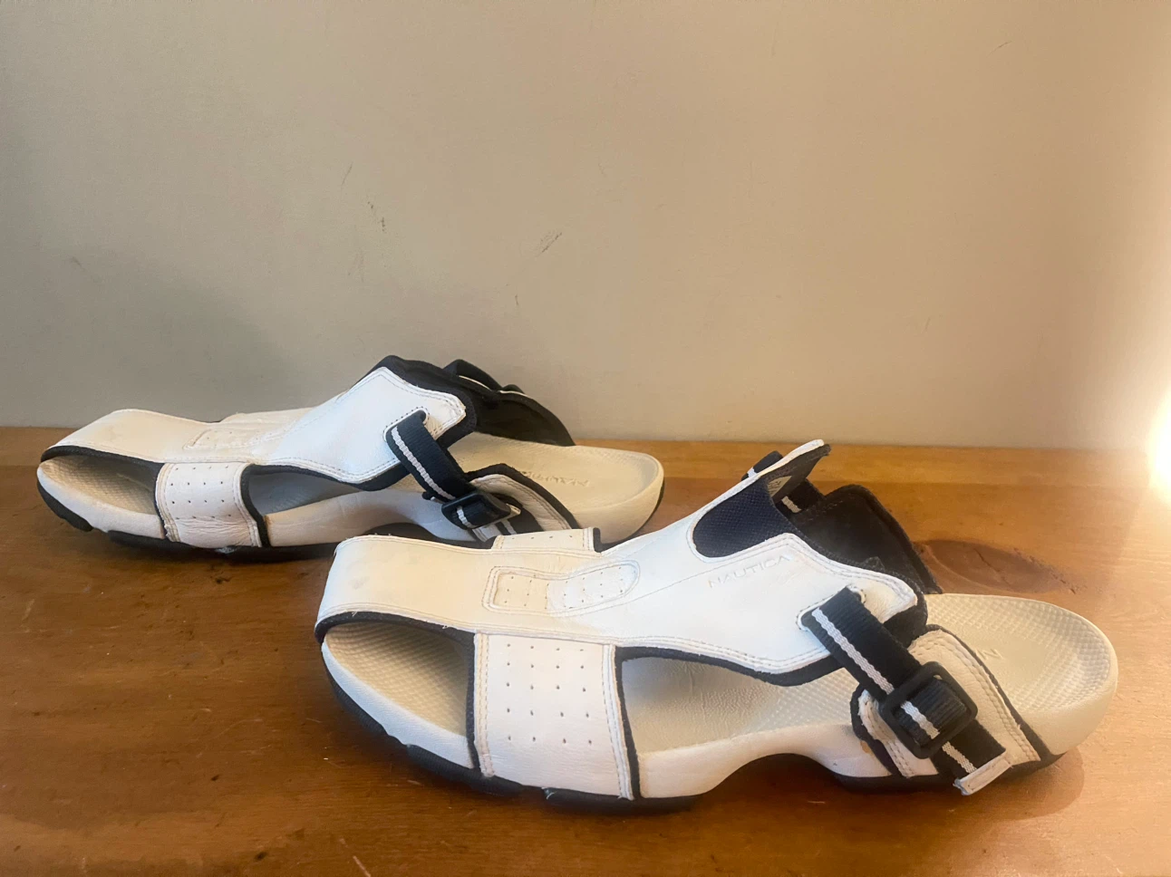 Nautica White and Navy Sport Sandals - photo 4