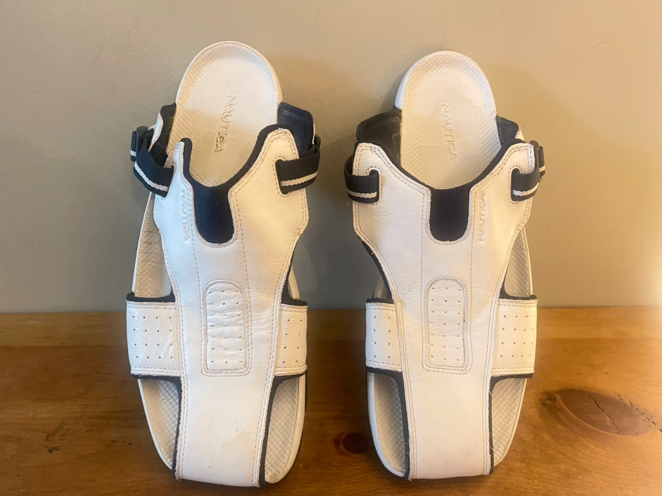 Nautica White and Navy Sport Sandals - photo 5