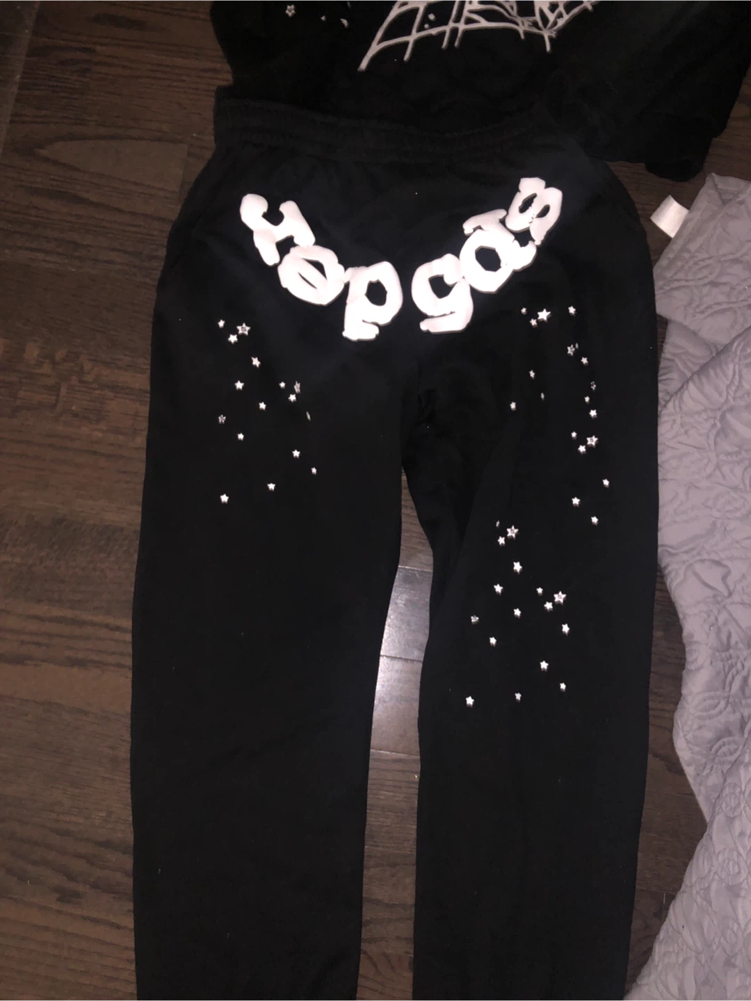 Sp5der Black and White Tracksuit - photo 3