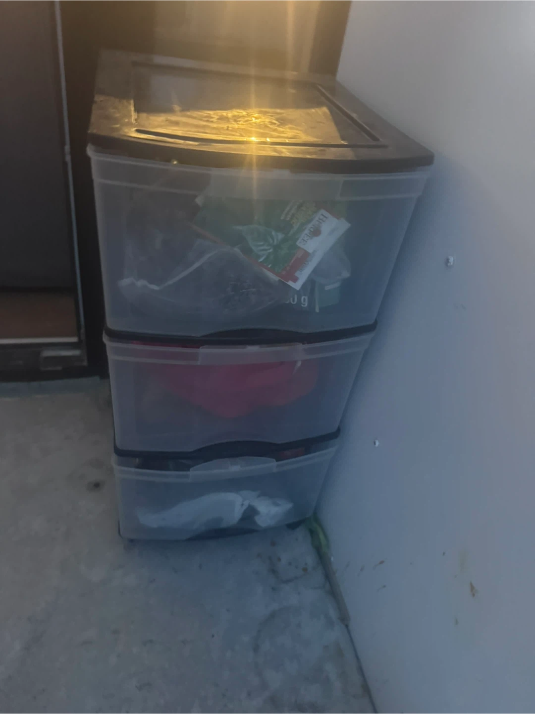 Plastic 3-Drawer Storage Unit