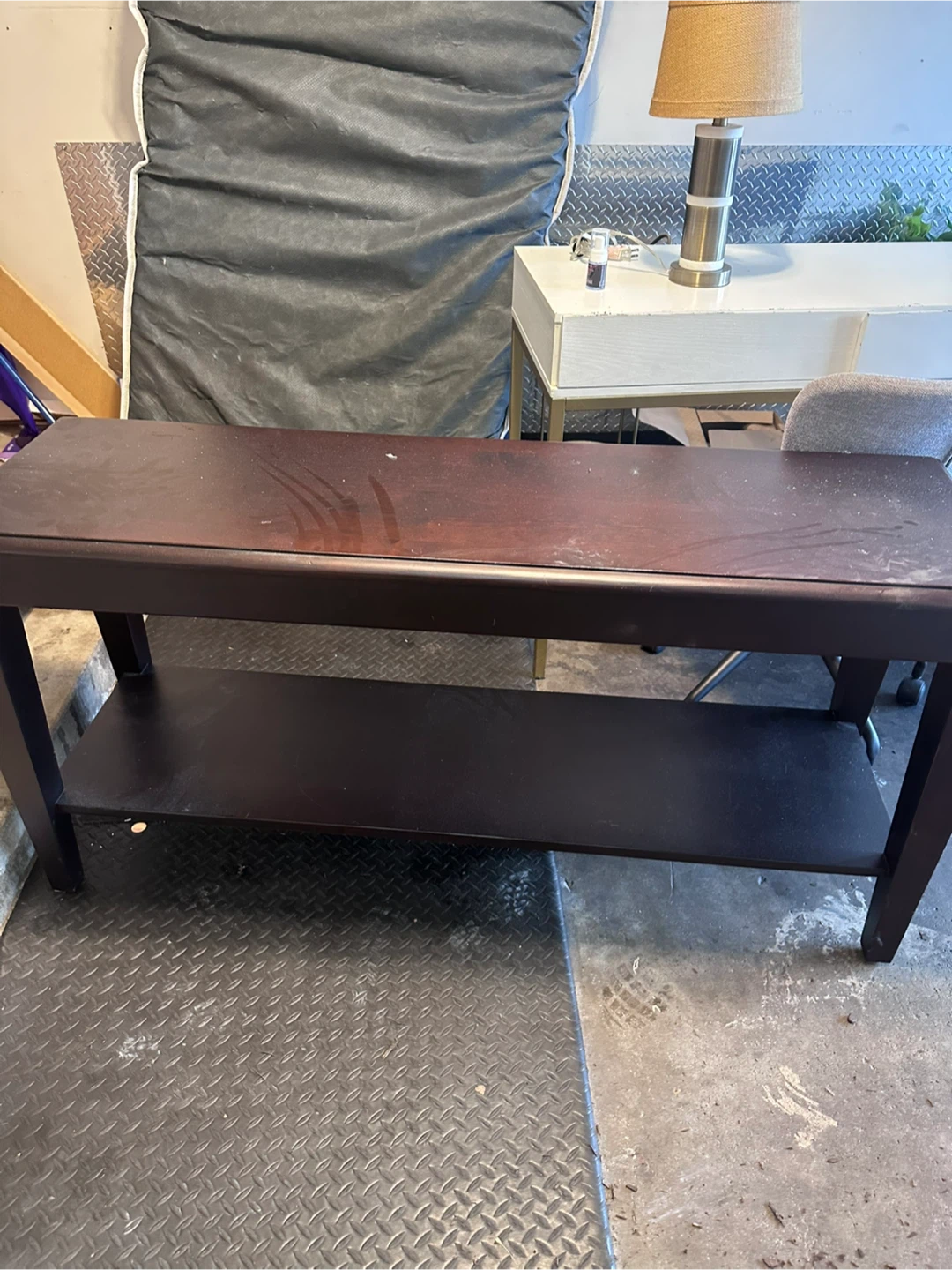 Dark Wood Console Table