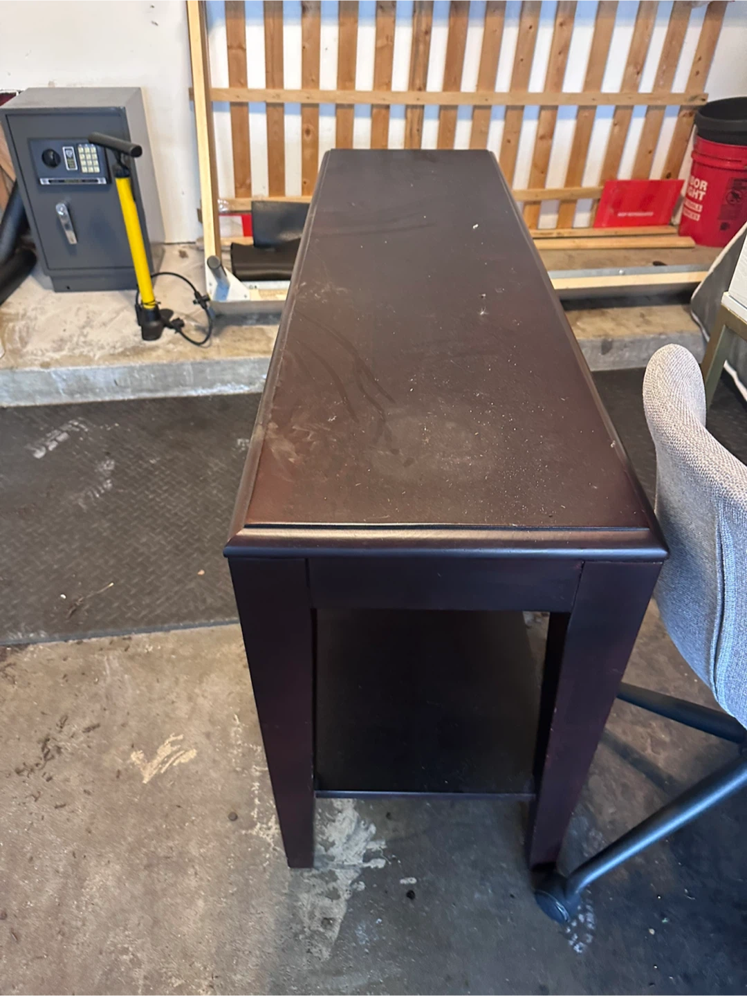 Dark Wood Console Table - photo 3