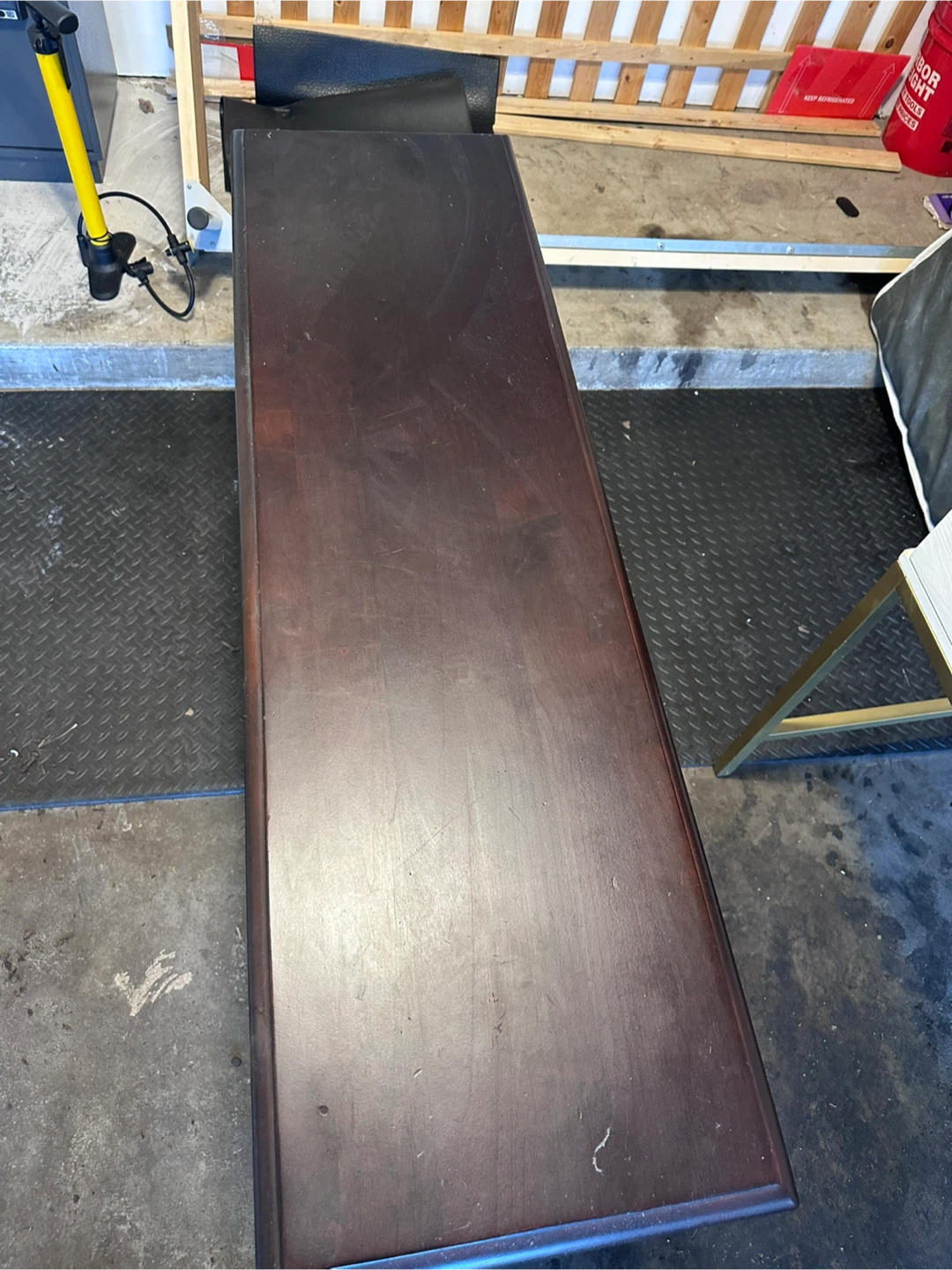 Dark Wood Console Table - photo 4