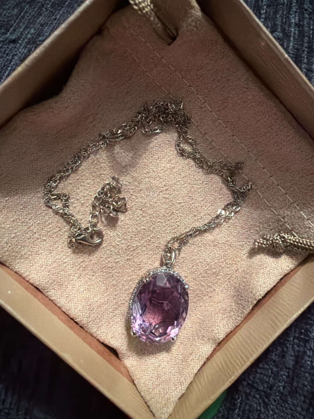 Amethyst Jewelry Set - Necklace, Earrings, Ring - photo 4