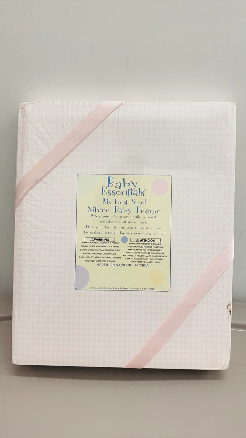 Photo Frame: “My First Year” Silver Baby Photo Frame – Brand New - photo 4