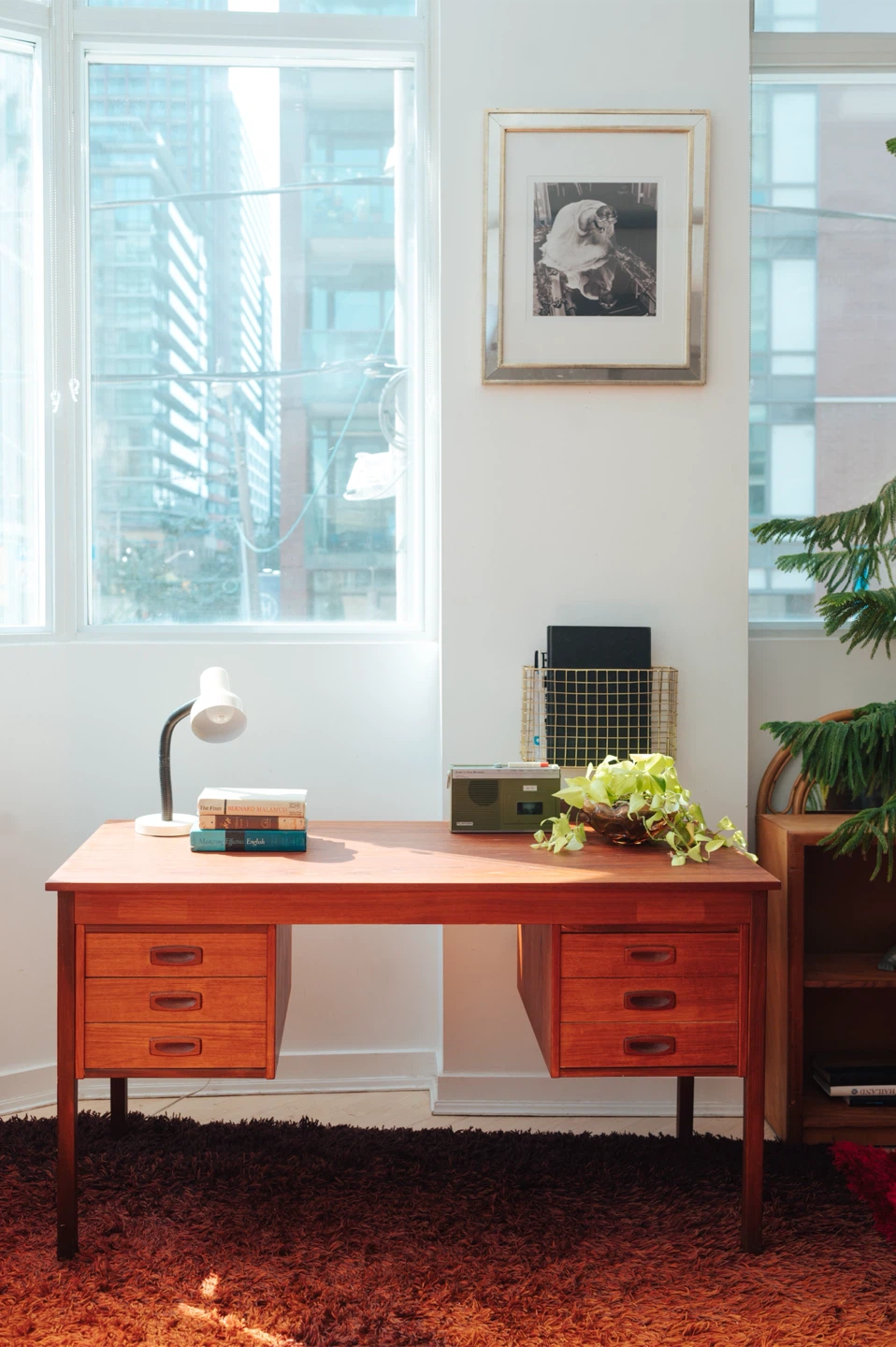 1960s Danish Modern Teak Partner’s Desk - photo 4