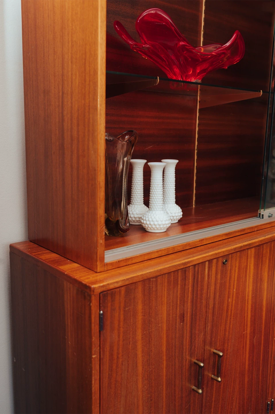 Mid-Century Teak Display Cabinet & Sideboard - photo 3