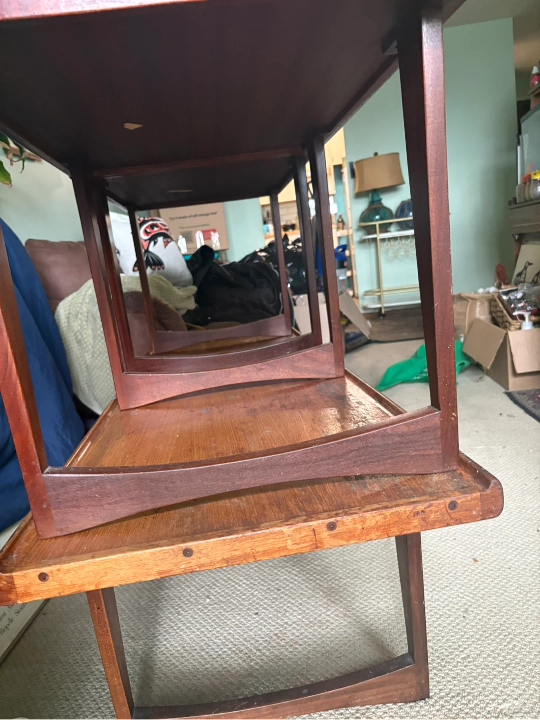 Teak Coffee Table and matching end tables - photo 3