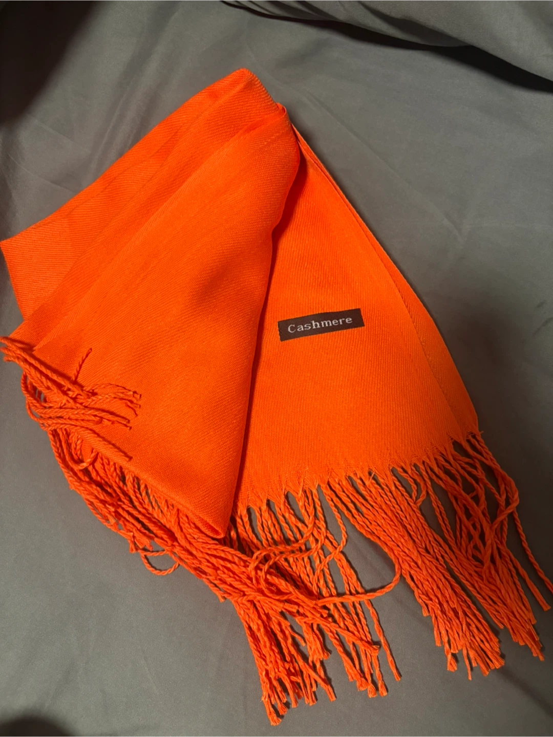 Orange Cashmere Scarf