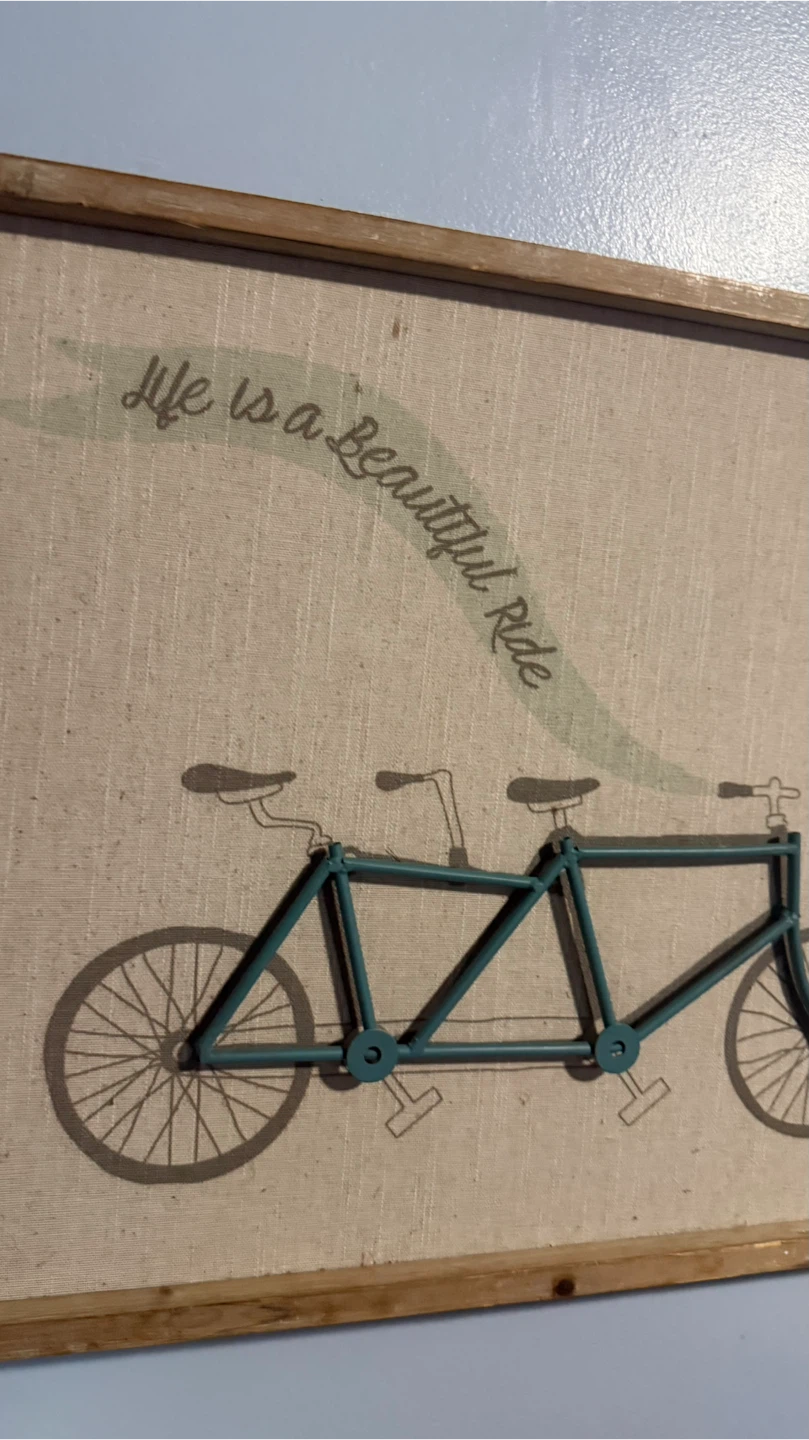 Tandem Bike Wall Art "Life is a Beautiful Ride" - photo 3