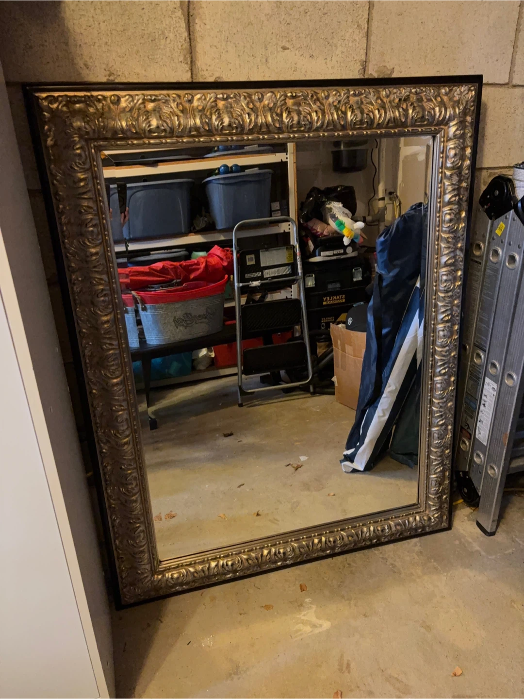 Ornate Gold Framed Wall Mirror