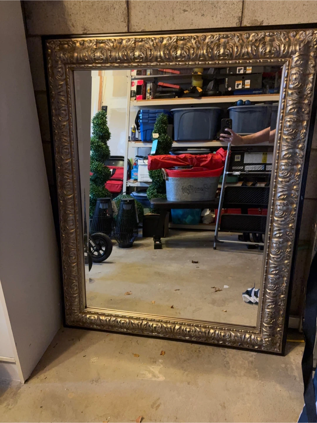 Ornate Gold Framed Wall Mirror - photo 2