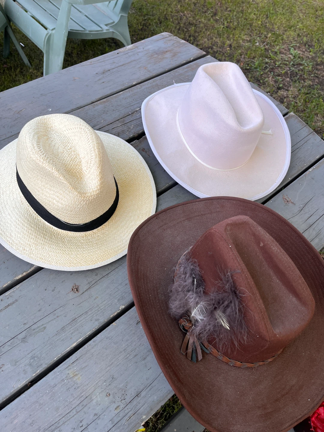 Brown Cowboy Hat with Feathers - photo 3