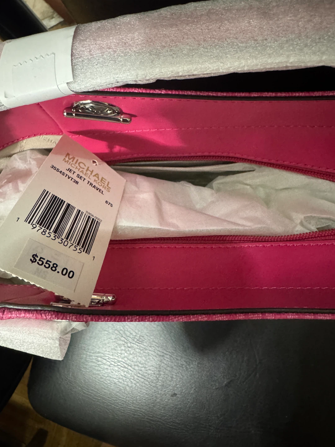 Michael Kors Pink MK Logo Tote Bag - photo 5
