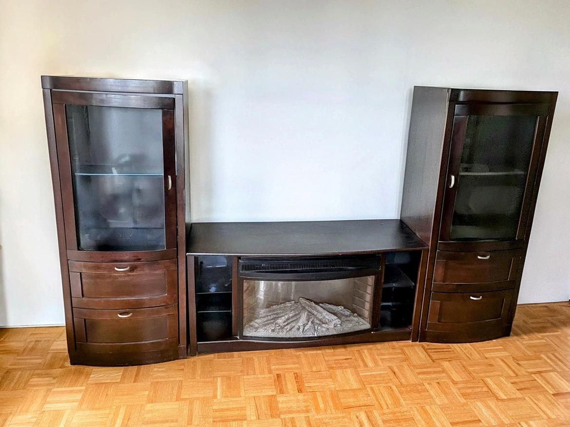 Electric Fireplace Entertainment Center