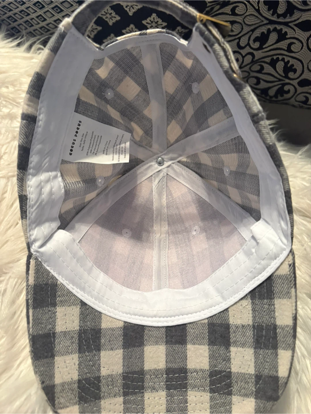 Cocus Pocus Plaid Baseball Cap - photo 3