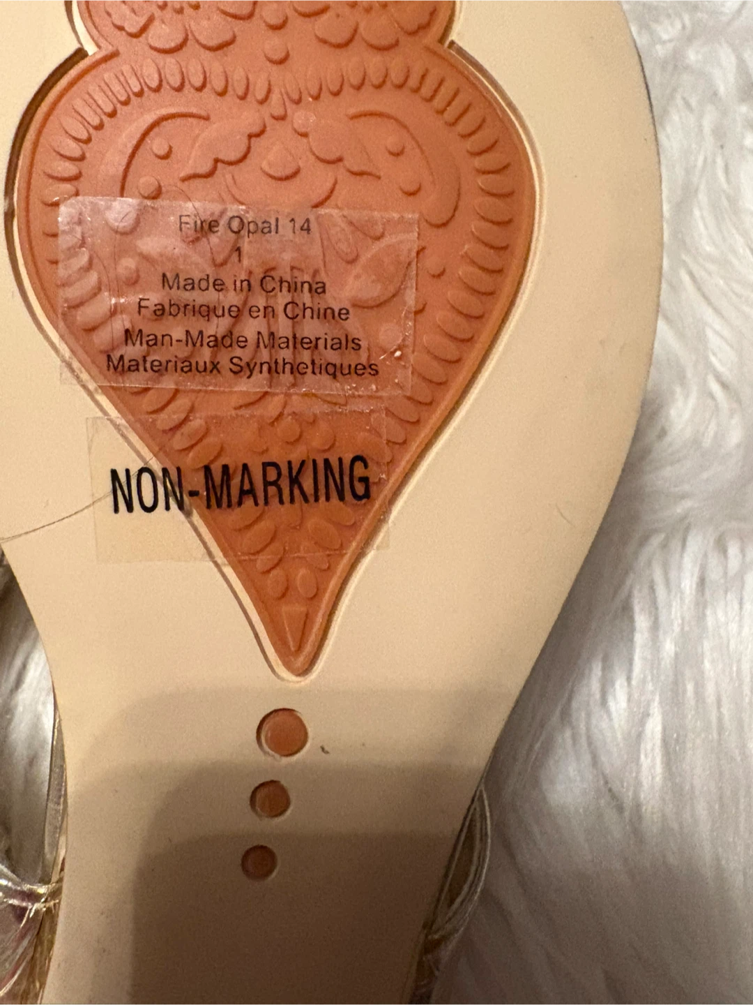 Stuart Weitzman Gold Embellished Thong Sandals - photo 3