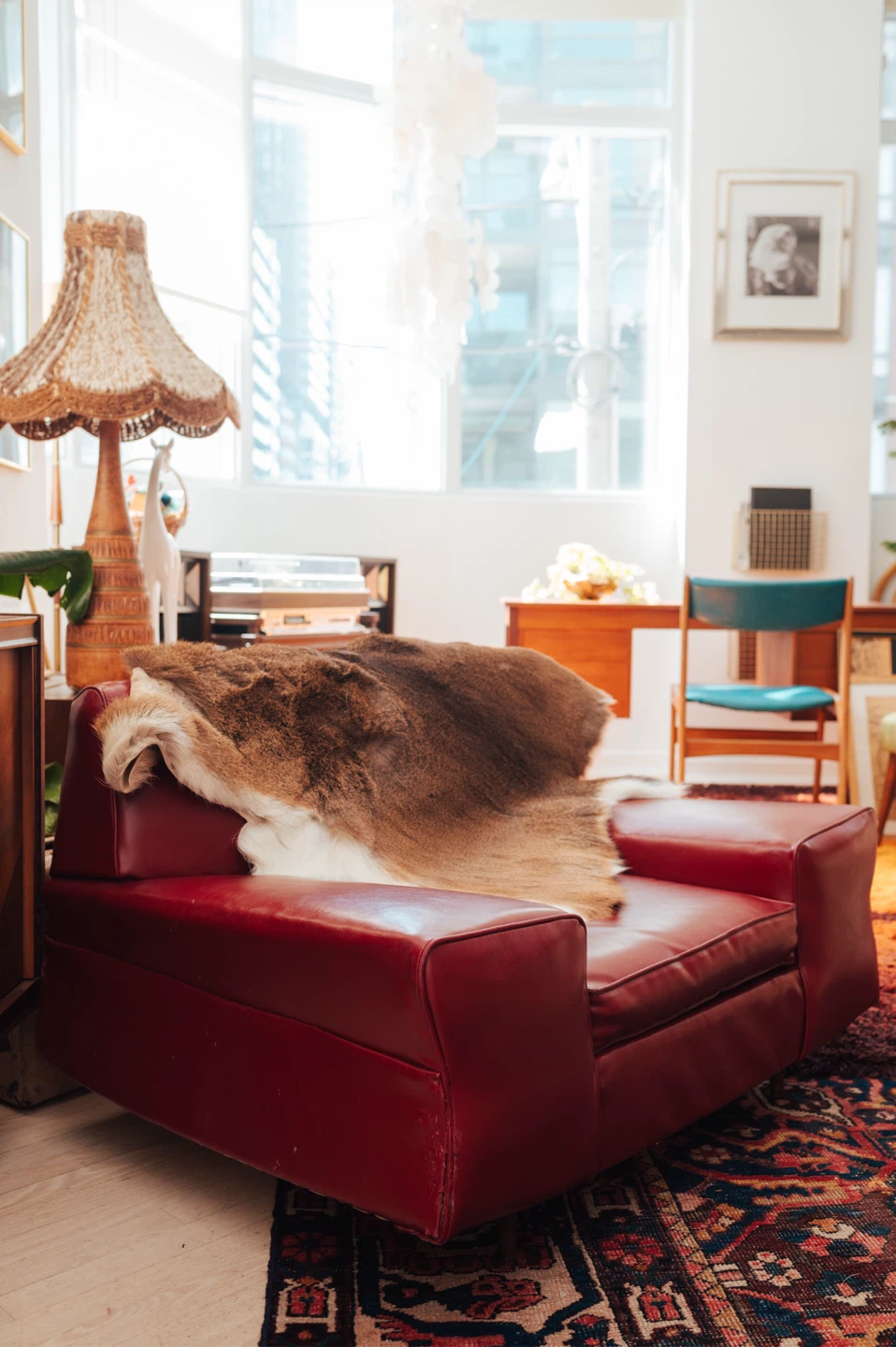 Natural Tanned Fur Hide Rug / Throw - photo 4