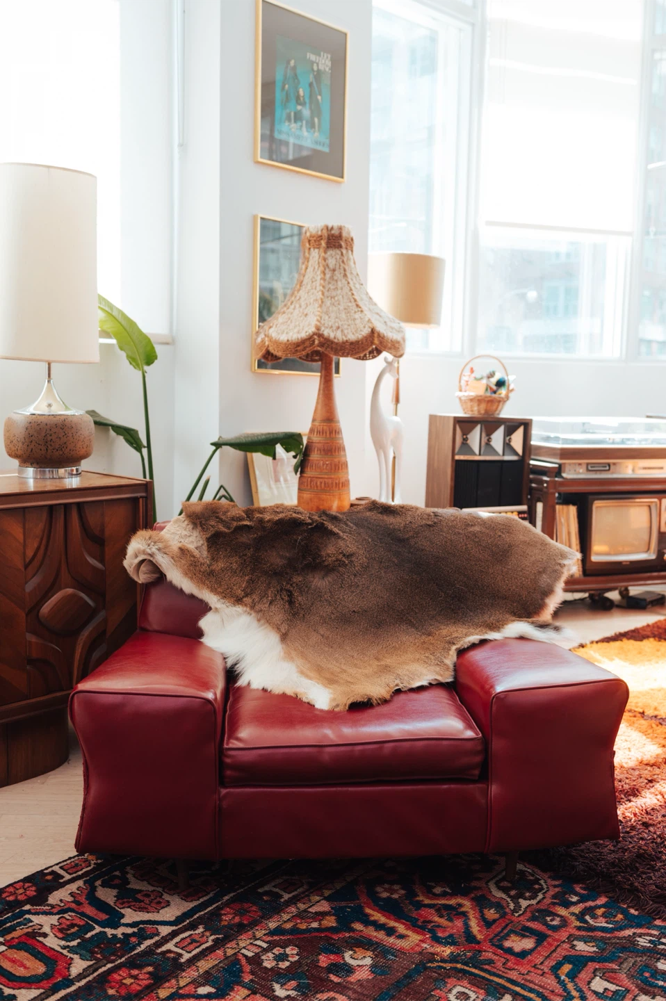 Natural Tanned Fur Hide Rug / Throw - photo 5