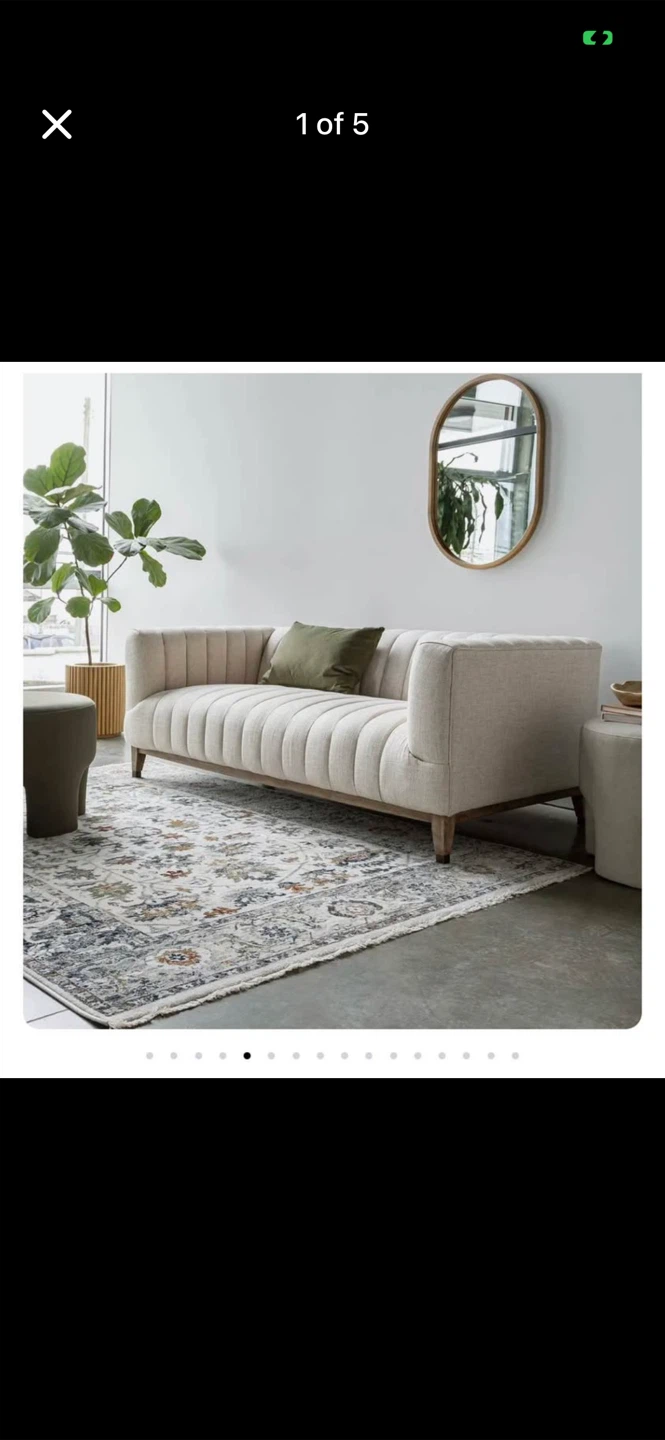 Eliot Condo Sofa in Cream
