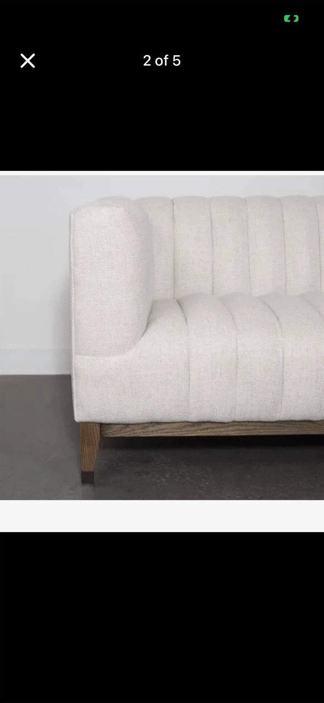 Eliot Condo Sofa in Cream - photo 2