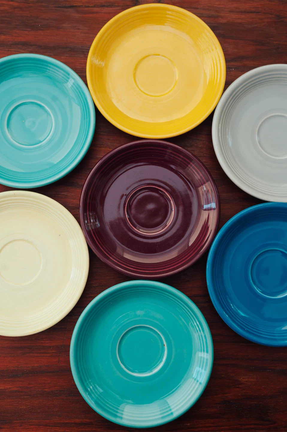 Set of Seven Vintage Fiesta Dessert / Side Plates
