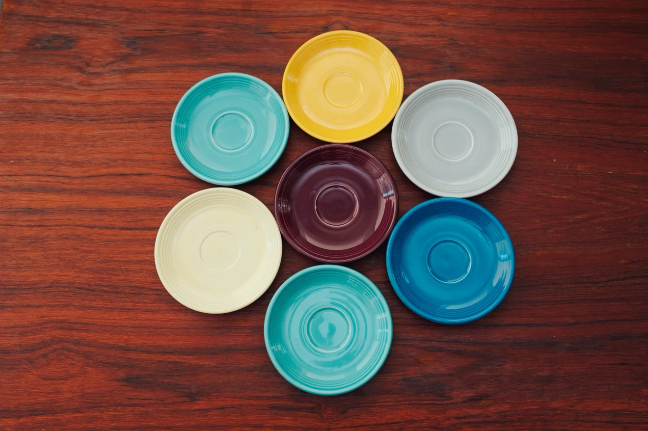 Set of Seven Vintage Fiesta Dessert / Side Plates - photo 2