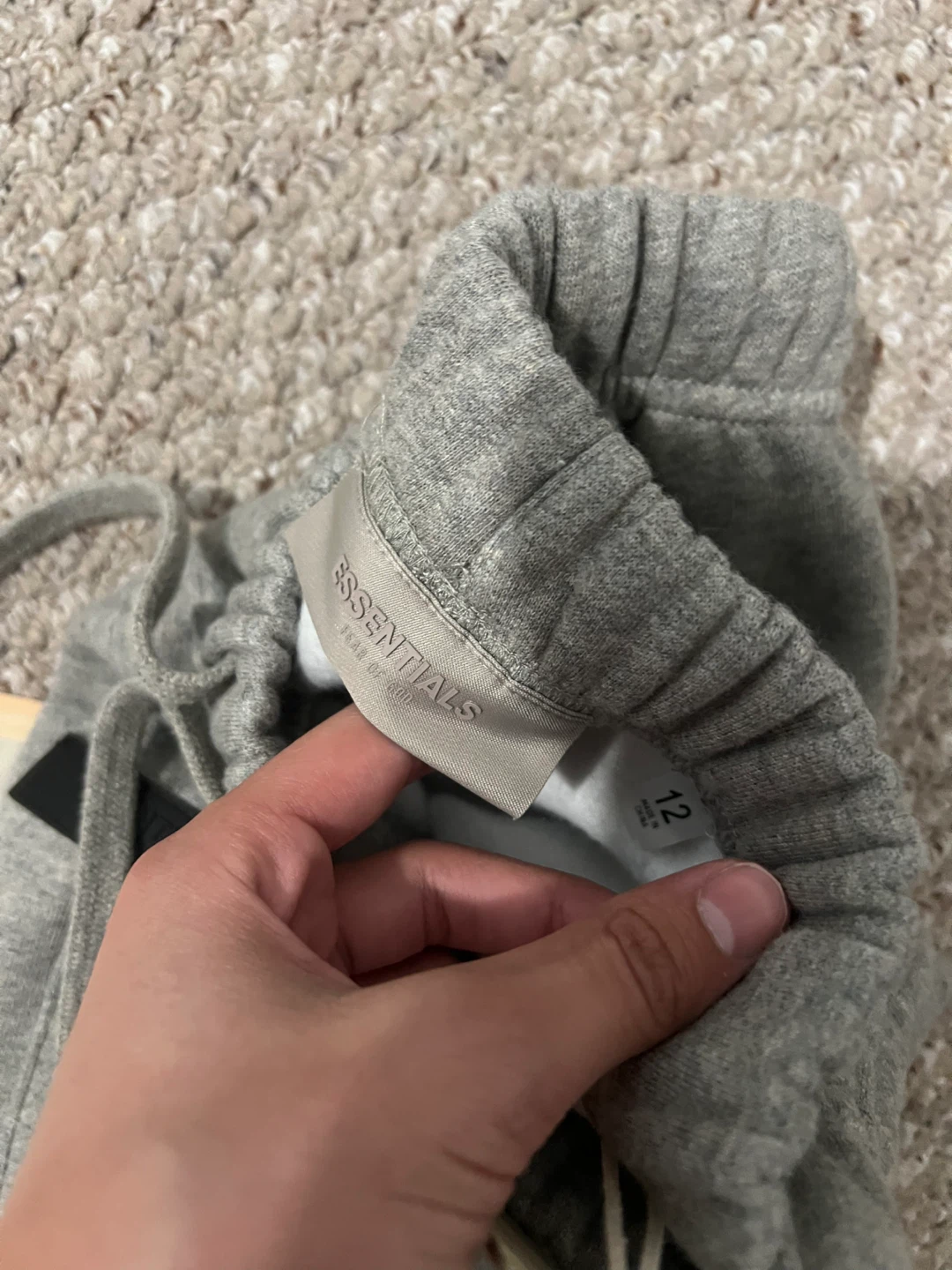 ESSENTIALS Fear of God Grey Sweatpants Size 12 - photo 2