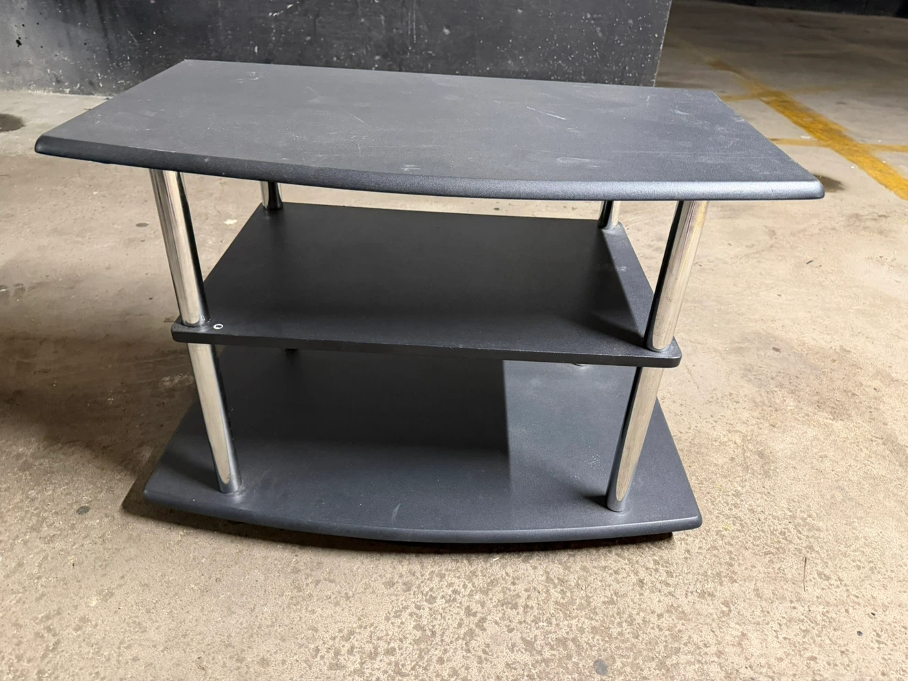 Black 3-Tier TV stand - photo 2