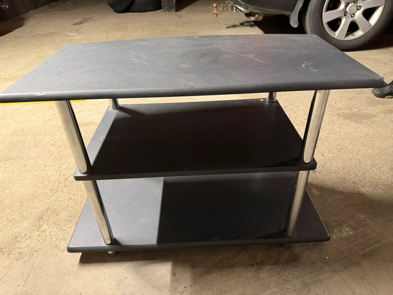 Black 3-Tier TV stand - photo 4