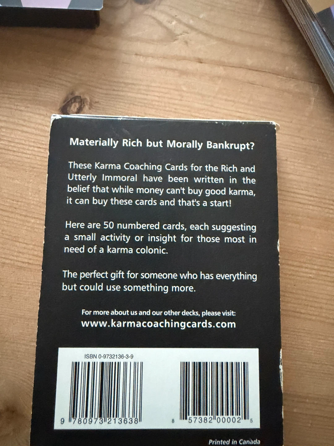 Karma Coaching Cards for the Rich & Utterly Immoral - photo 5