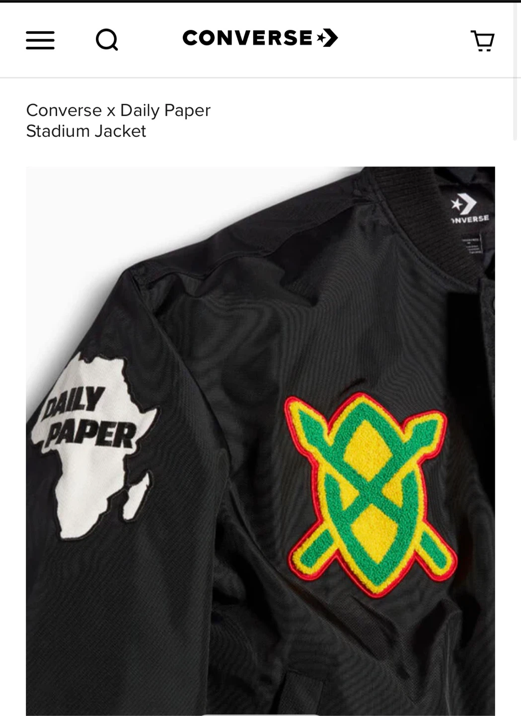 Converse x Daily Paper Stadium Jacket (Brand New) - photo 2