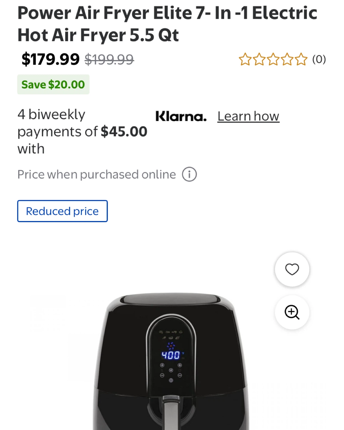 Power Air Fryer Elite 5.5 Qt - photo 4