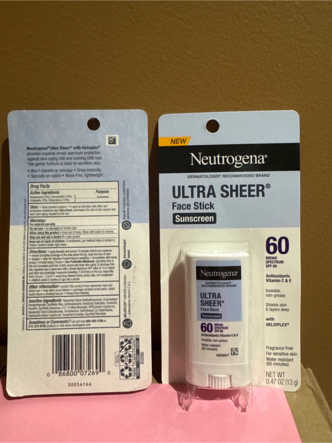 Neutrogena Ultra Sheer Face Stick Sunscreen SPF 60