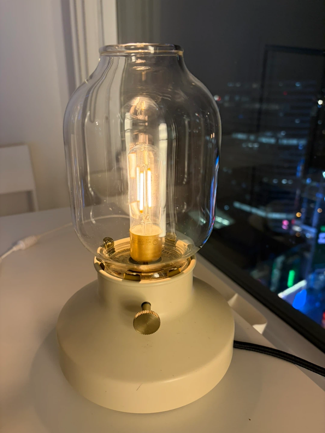 Ikea Table Lamp with Dimmable Bulb